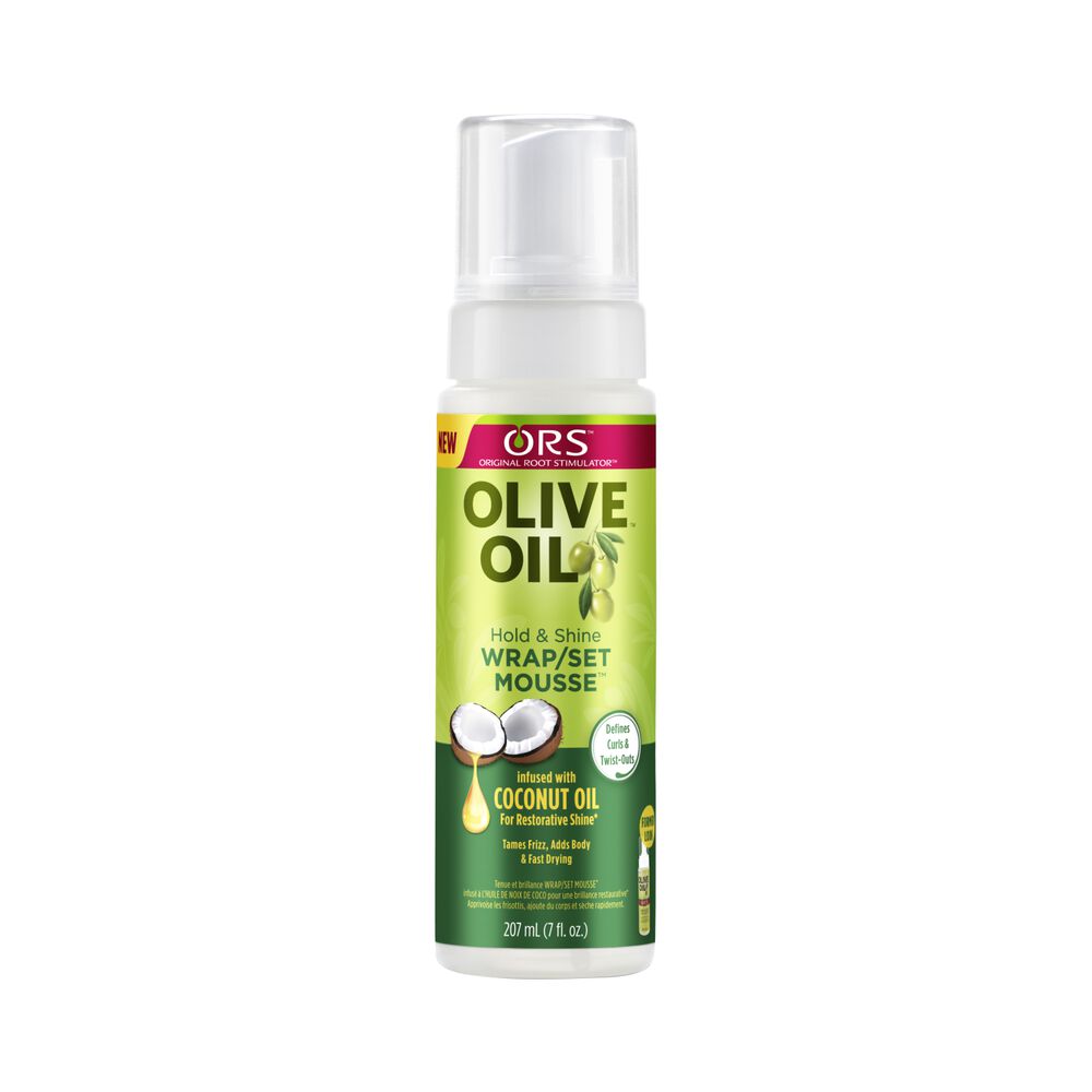 Organic Root Stimulator Olive Oil Wrap Set Mousse Natural Hair Organic Root Stimulator Olive Oil Wrap Set Mousse Natural Hair