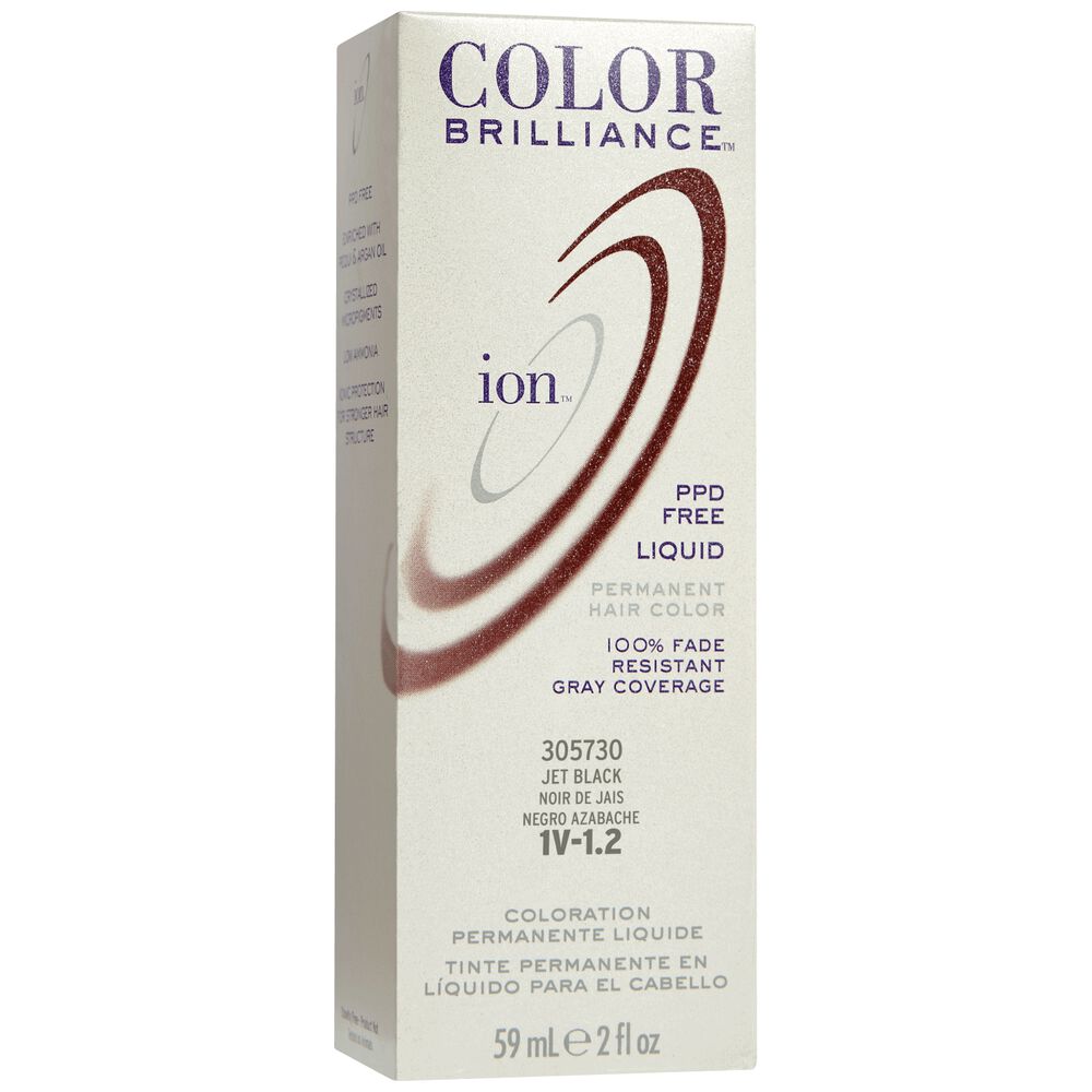 ion Color Brilliance Permanent Liquid Hair Color 1V Jet Black