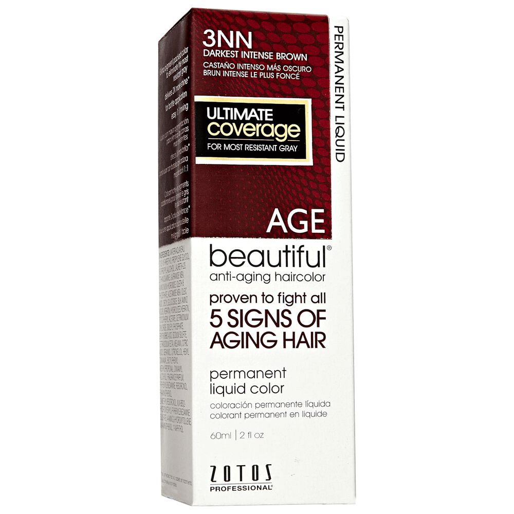 AGEbeautiful Anti-Aging Permanent Liquid Haircolor 3NN ...