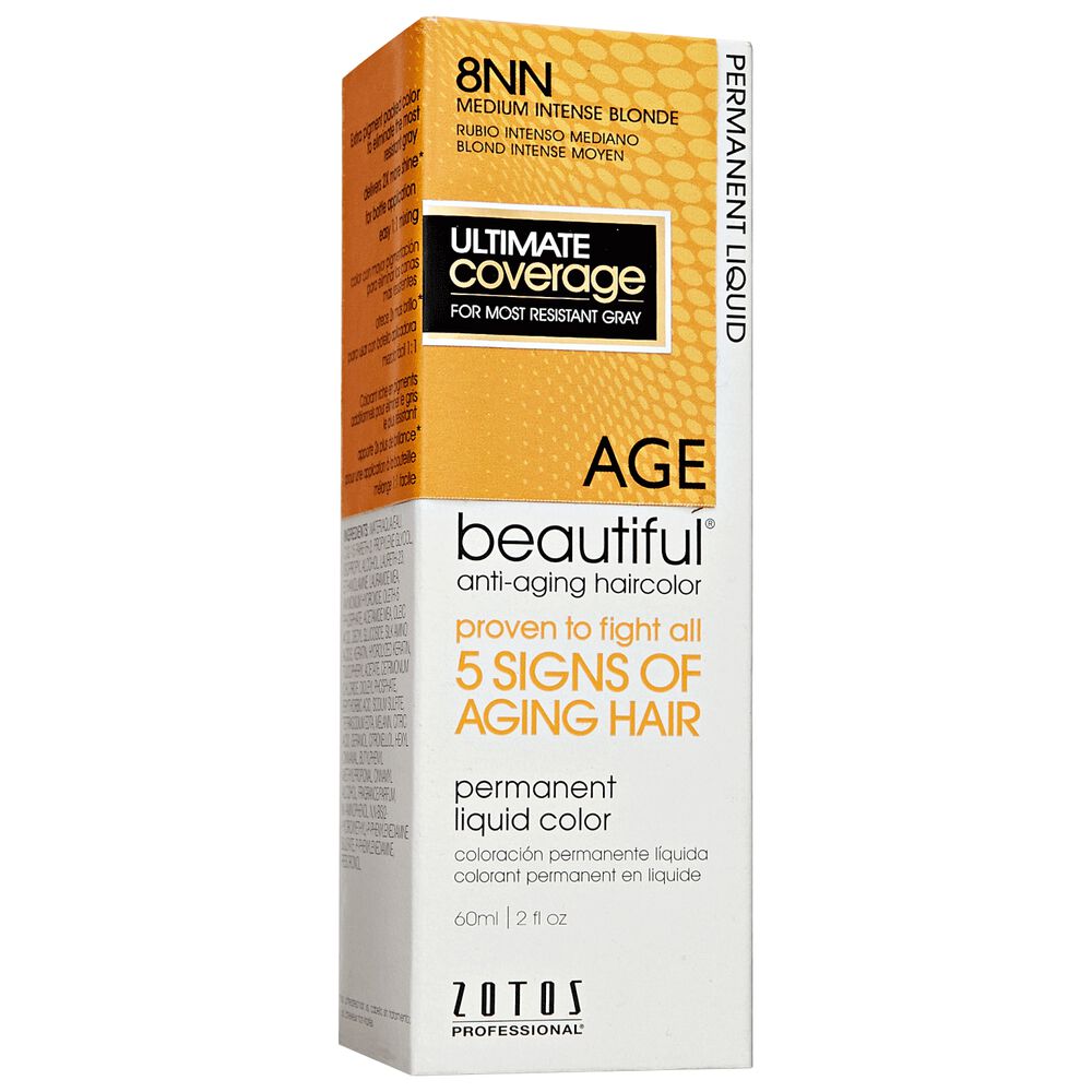 AGEbeautiful Anti-Aging Permanent Liquid Haircolor 8NN ...