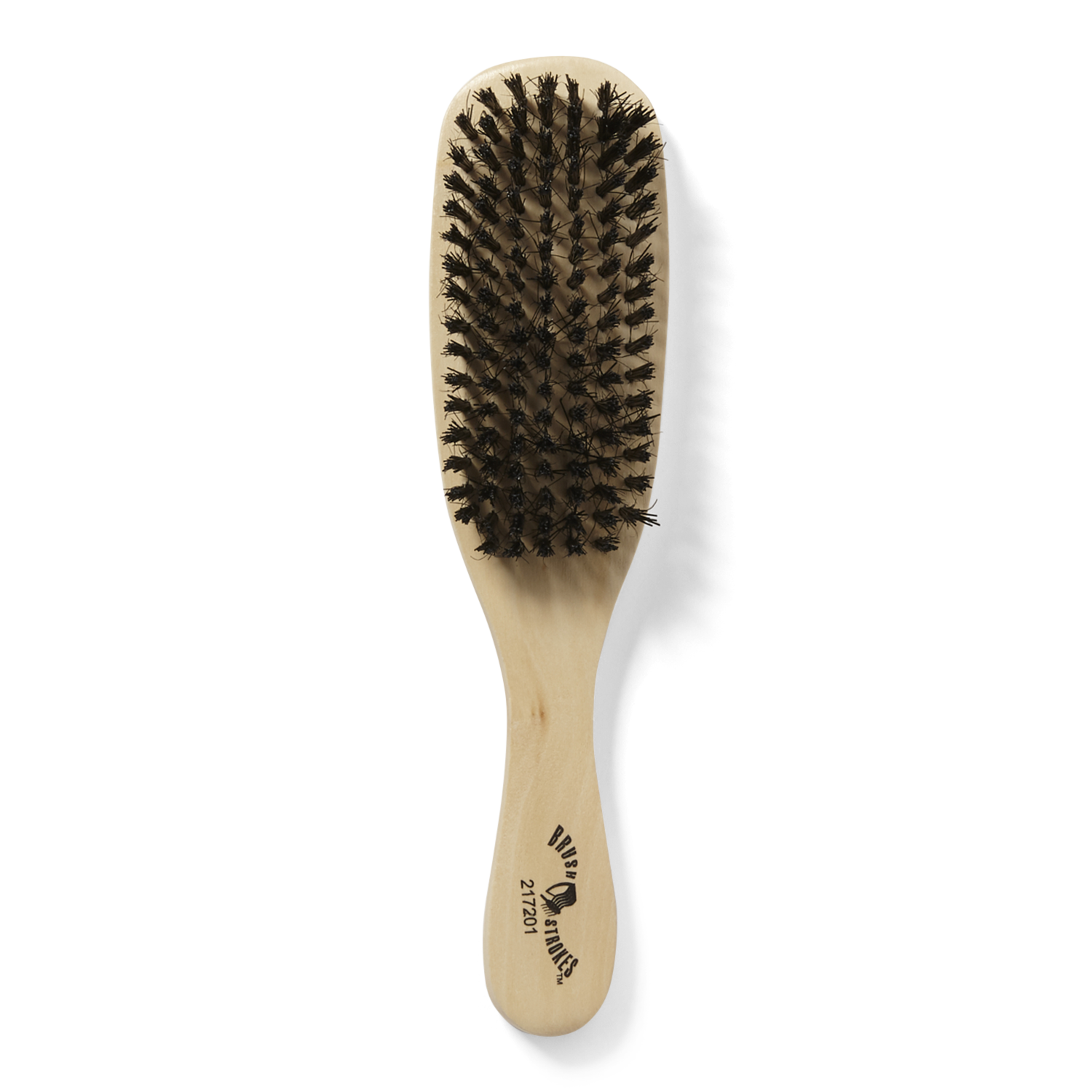Brush Strokes Boar Bristle Wood Club Brush