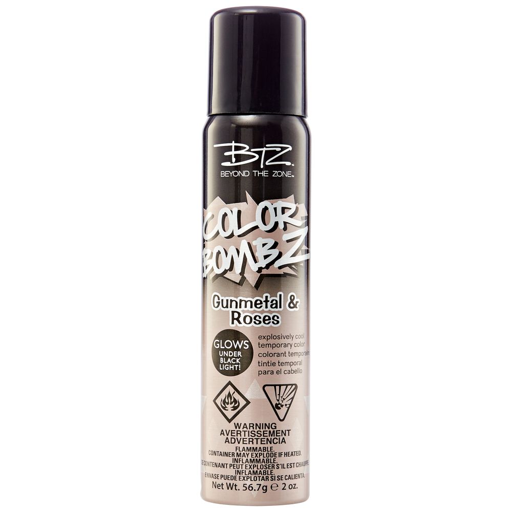 Gunmetal Roses Color Z Temporary Hair Spray By Beyond Gunmetal Roses Temporary Hair Color Spray