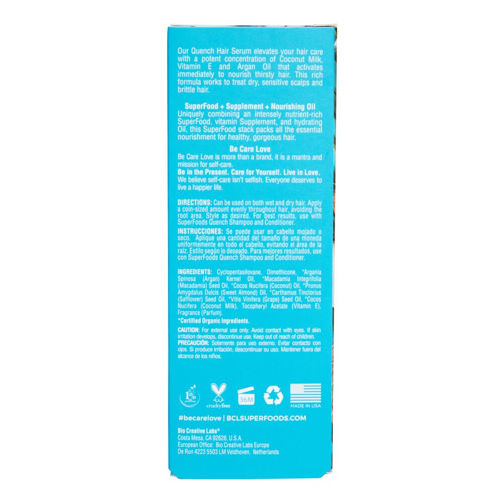 Superfoods Quench Serum By Bio Creative Labs Be Care Love Happy Green Argan Essential Oil