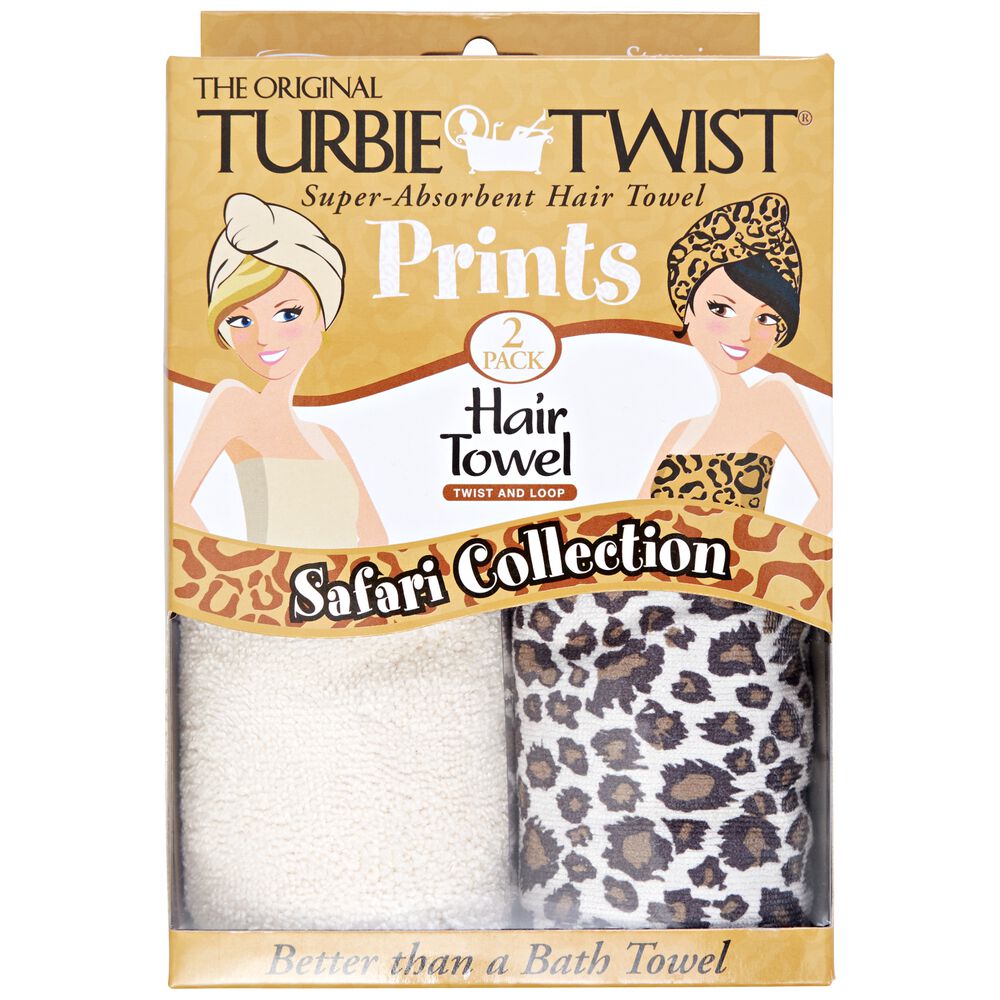 Turbie Twist Microfiber Hair Towel 2 Pk
