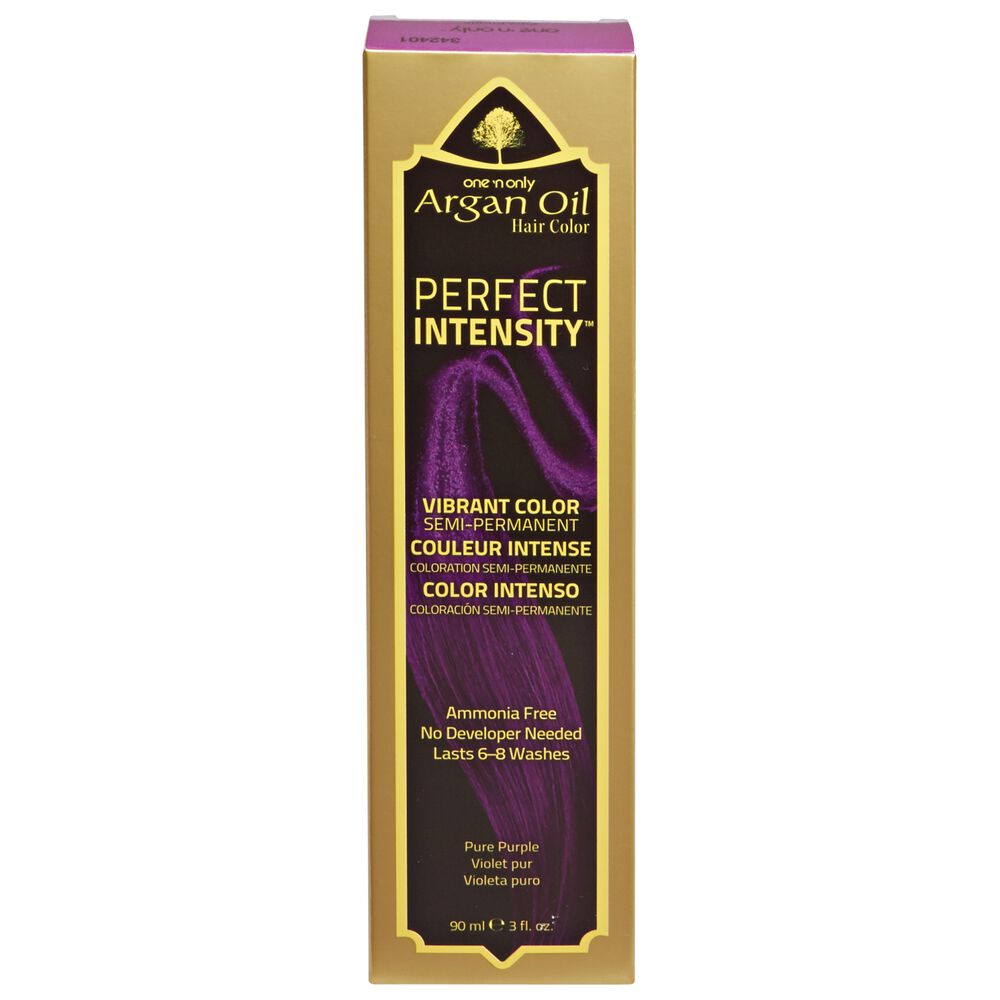 One N Only Argan Oil Hair Color Perfect Intensity Pure Purple Perfect Intensity Pure Purple Semi Permanent Hair Color