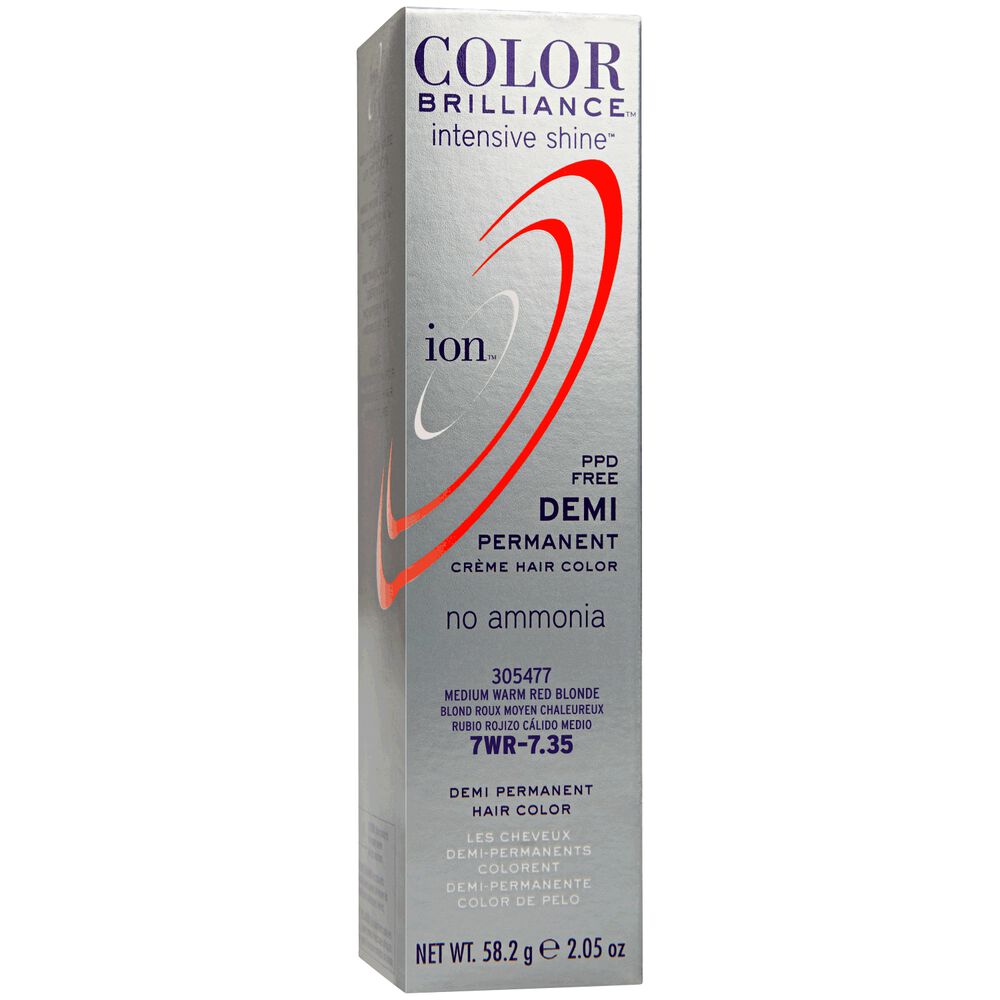 medium warm red blonde ion color brilliance demi permanent creme