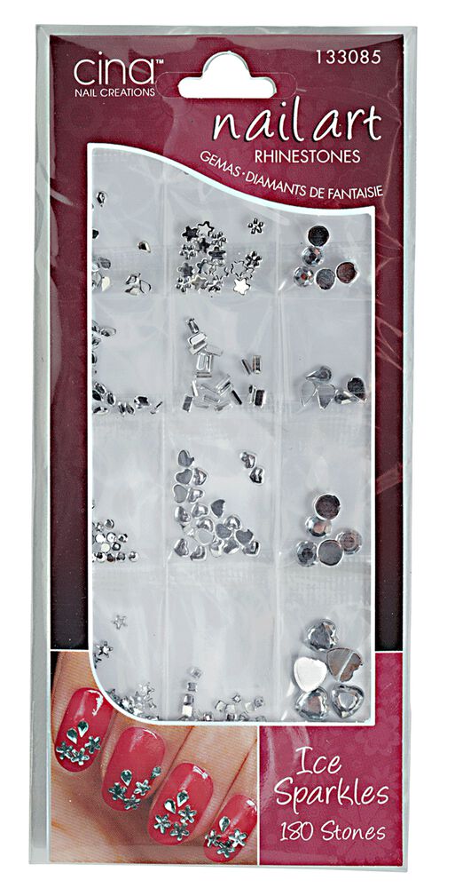 Cina Nail Creations Art Jewelry Decals Ice Sparkles Rhinestones Art Jewelry Decals Ice Sparkles Rhinestones