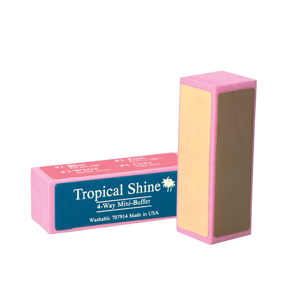 Tropical Shine 4 Way Mini Nail Buffer Block 4 Way Mini Nail Buffer Block
