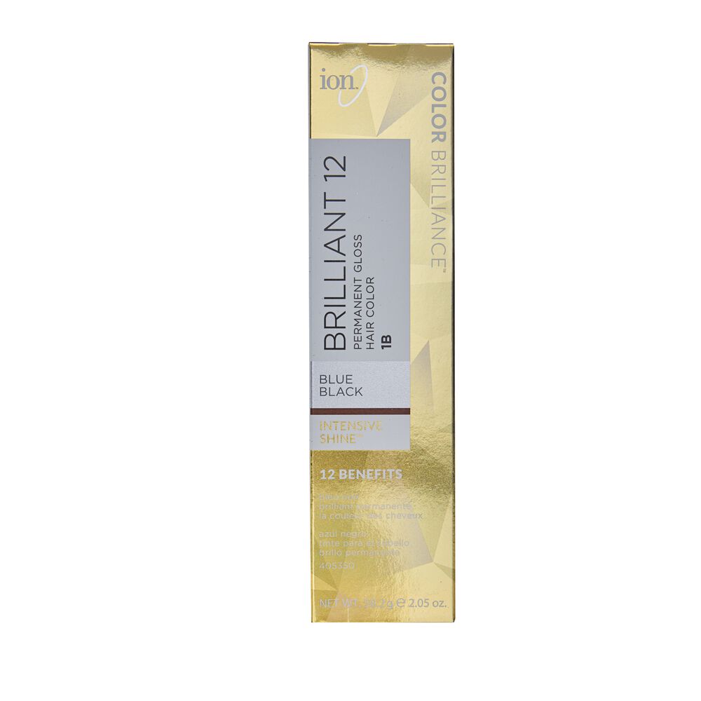 Ion 1b Blue Black Brilliant Permanent Gloss Hair Color By 1b Blue Black Brilliant Permanent Gloss Hair Color