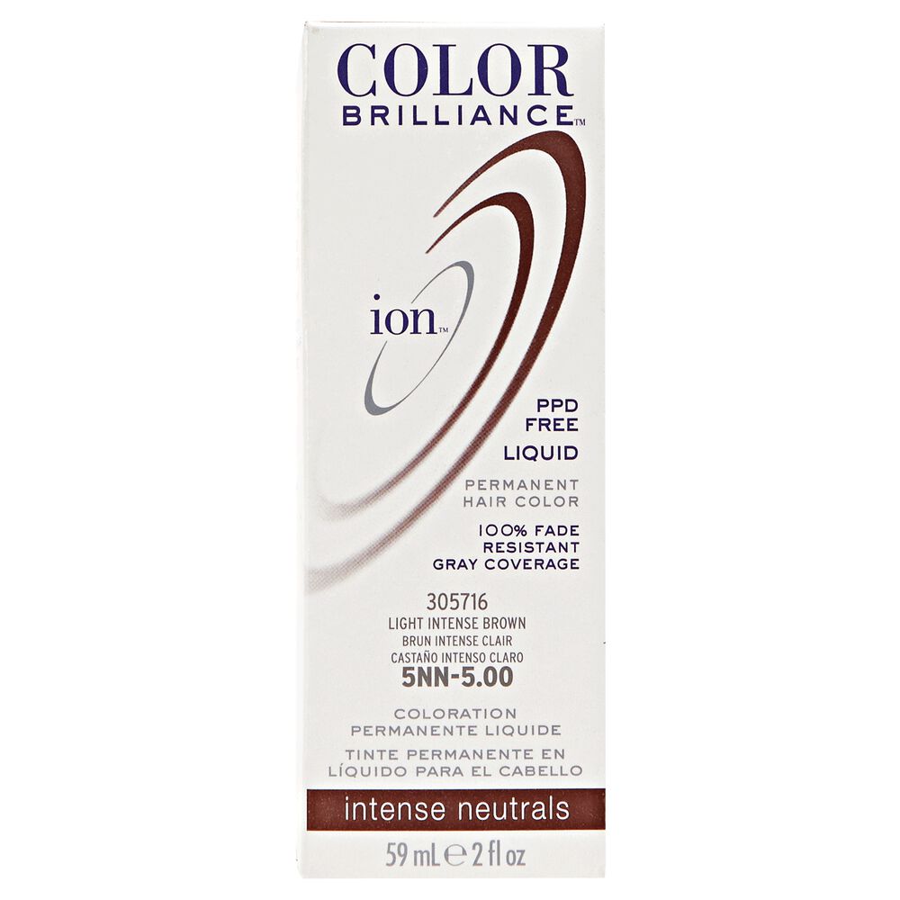 Ion 5NN Light Intense Brown Permanent Liquid Hair Color by Color Brilliance Permanent Hair Ion 5NN Light Intense Brown Permanent Liquid Hair Color by Color Brilliance Permanent Hair