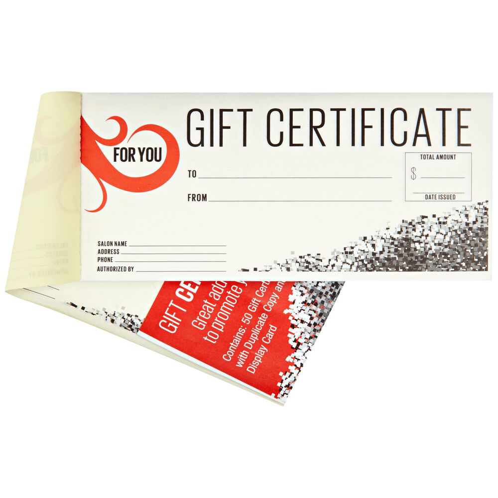 Salon Care Gift Certificates Salon Care Gift Certificates