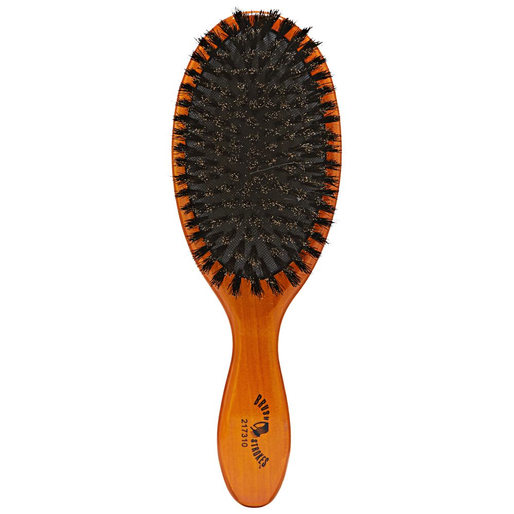 brush strokes oval cushion boar bristle brush