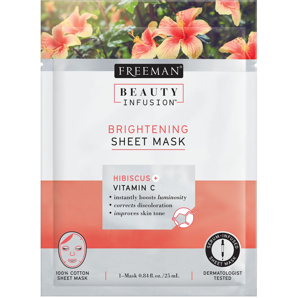 Freeman Beauty Infusion Brightening Hibiscus & Vitamin C Sheet Mask