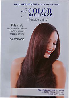 Ion Color Brilliance Demi Permanent Hair Swatch Book Demi Hair Color Swatch Book