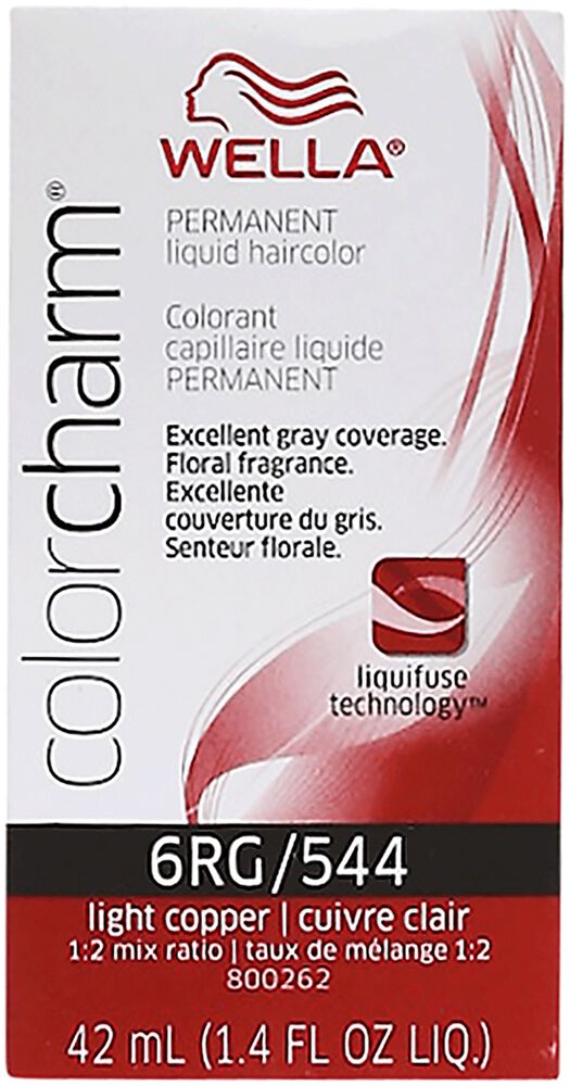 Wella Color Charm Liquid Permanent Hair Colors Light Copper Color Charm Liquid Permanent Hair