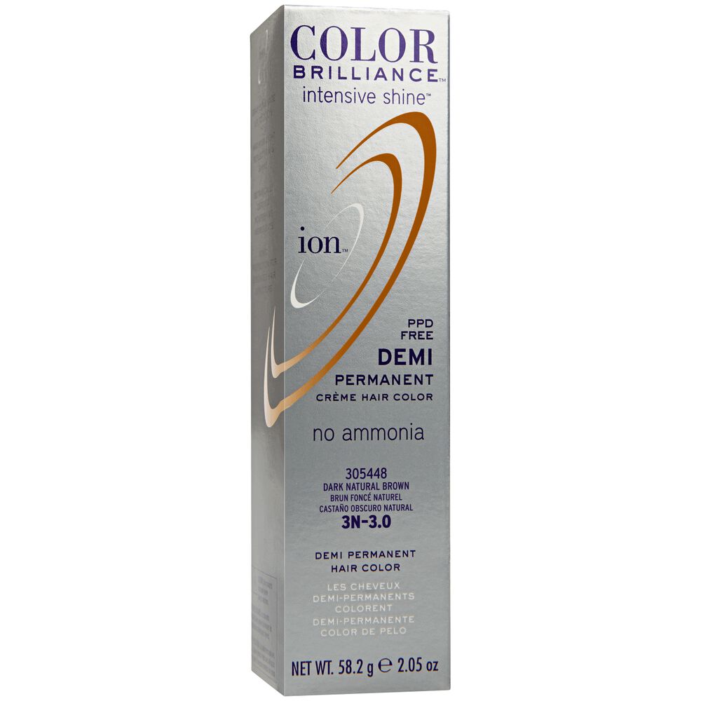 Dark Natural Brown Ion Color Brilliance Demi Permanent Creme Hair Intensive Shine 3n Dark Natural Brown Demi Permanent Creme Hair Color