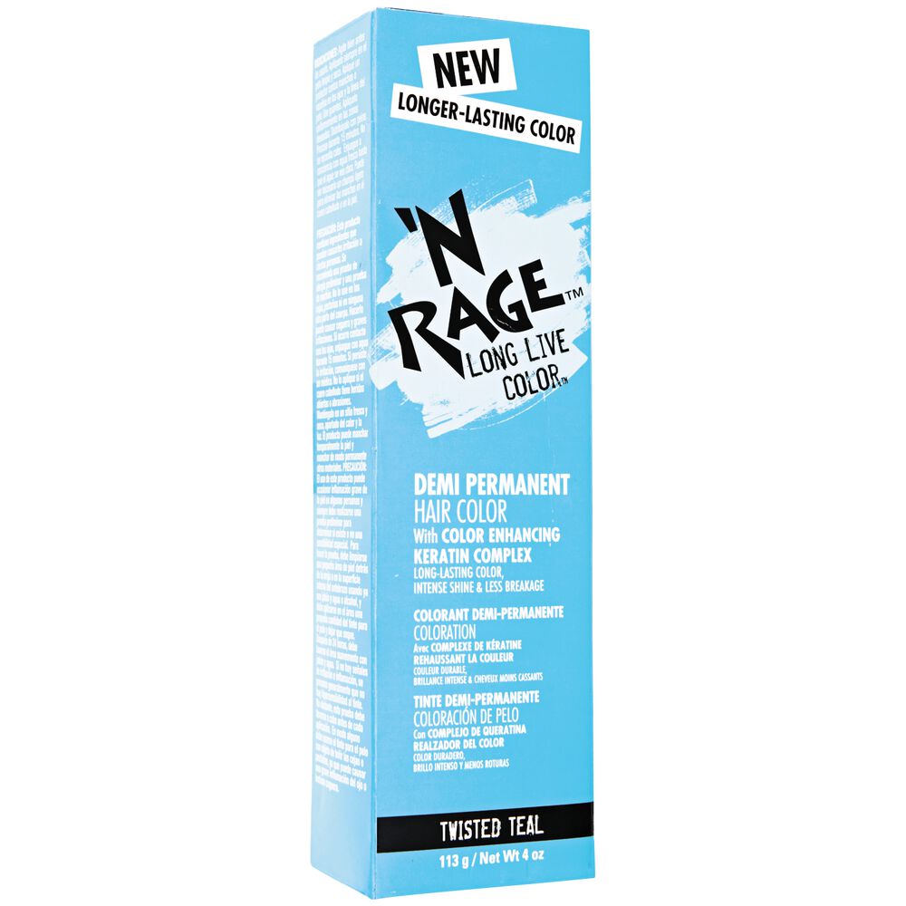 N Rage Demi Permanent Hair Color Demi Permanent Twisted Teal Hair Color