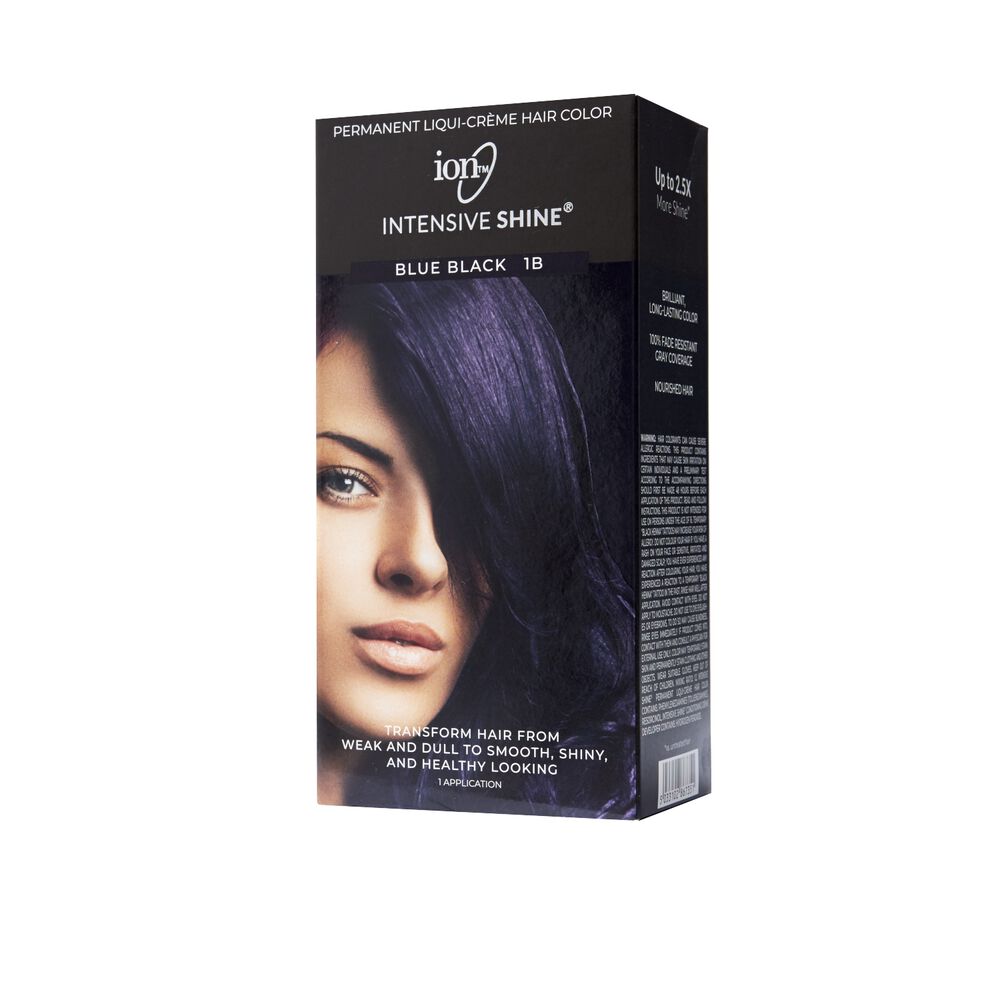 ion Intensive Shine Hair Color Kit Blue Black 1B Hair ion Intensive Shine Hair Color Kit Blue Black 1B Hair