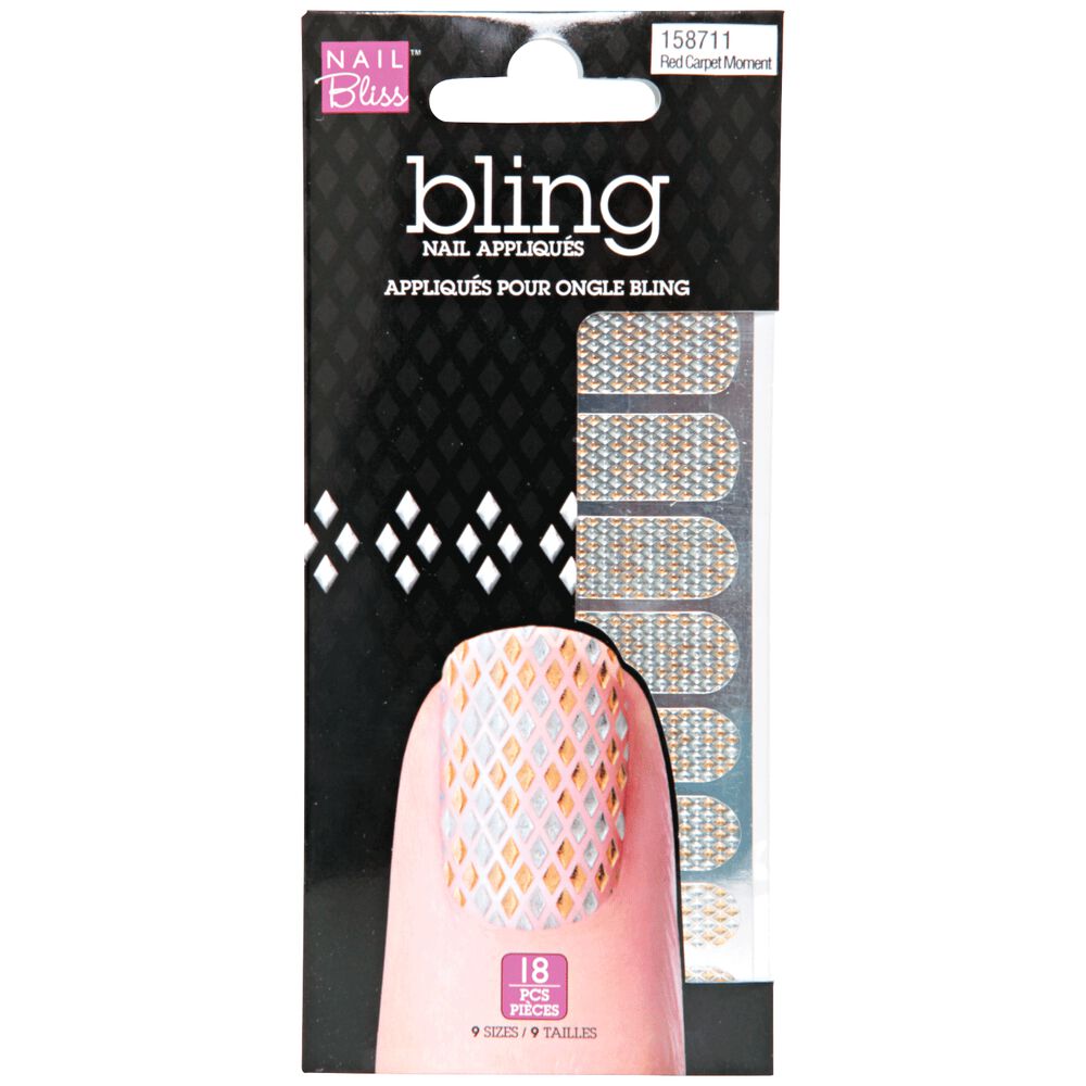 Nail Bliss Bling Red Carpet Moment Art Design Sally Beauty Bling Red Carpet Moment