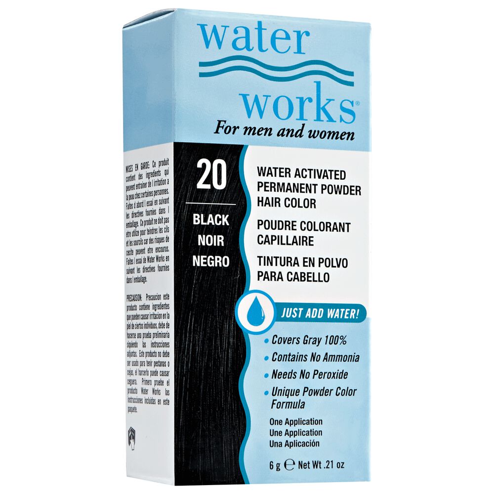 Waterworks Permanent Powder Hair Color Black Permanent Powder Hair Color