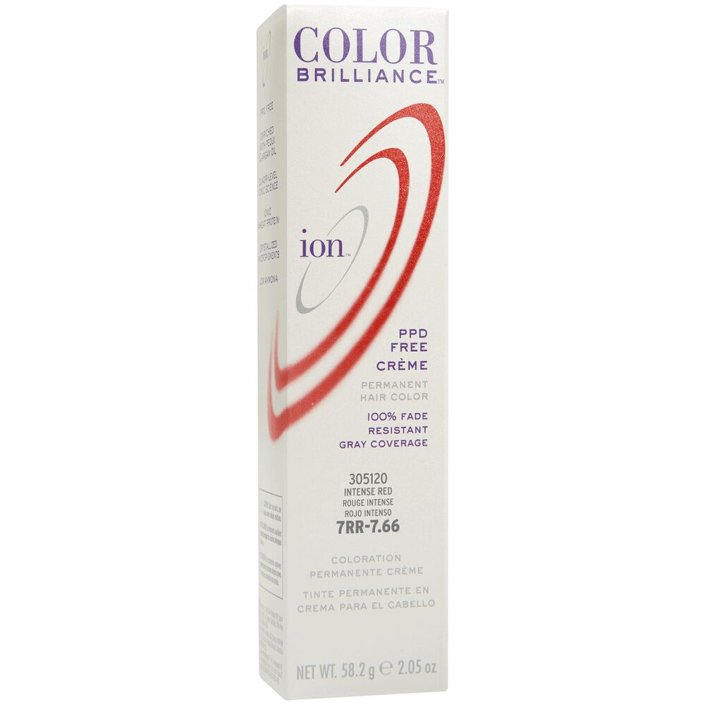 ion 7rr intense red permanent creme hair color by color brilliance