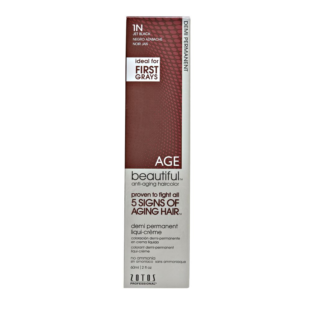 Agebeautiful Anti Aging Demi Permanent Liqui Creme Hair Color 1n Jet Black Demi Permanent Liqui Creme Hair Color