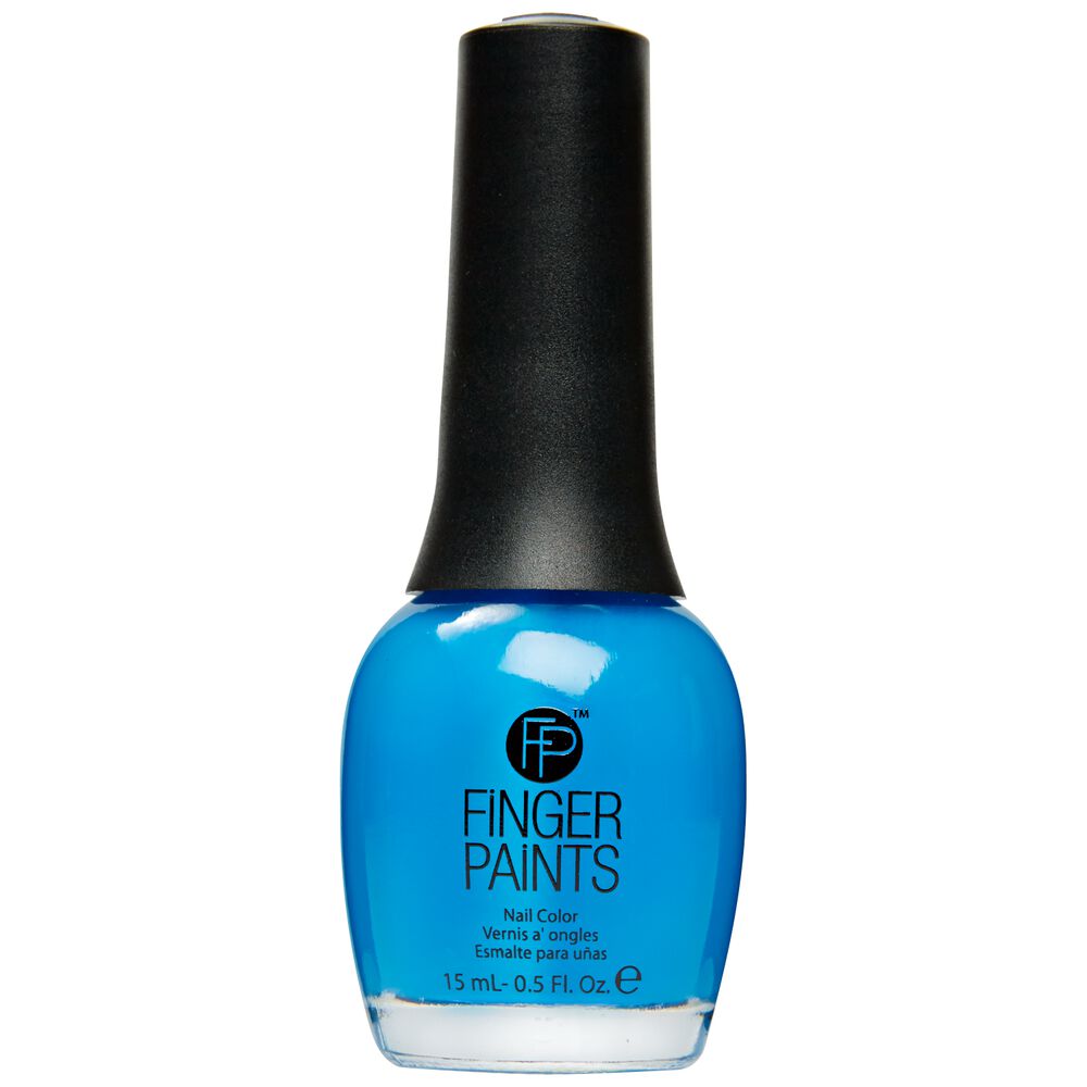 Fingerpaints Neons Nail Color Inkblot Blue Nail Color