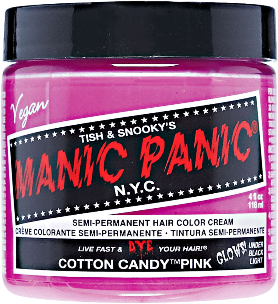 Manic Panic Semi Permanent Cotton Candy Pink Hair Color Cream Manic Panic Semi Permanent Cotton Candy Pink Hair Color Cream