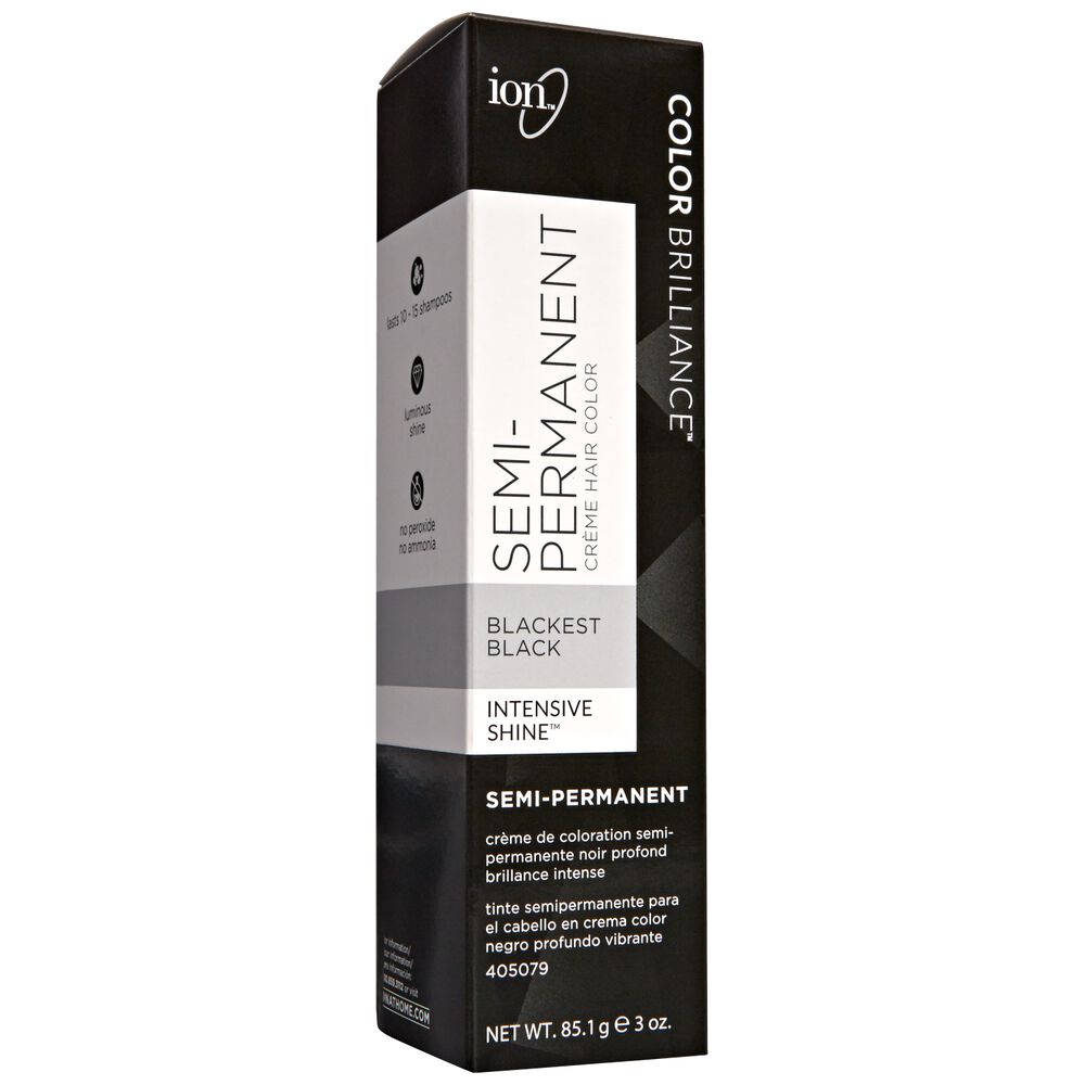 Blackest Black Color Brilliance SemiPermanent Hair Color by Ion Demi & SemiPermanent Hair Blackest Black Color Brilliance SemiPermanent Hair Color by Ion Demi & SemiPermanent Hair