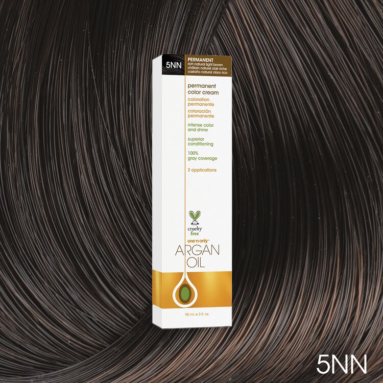 Argan Oil Permanent Color Cream 5NN Rich Natural Light Brown