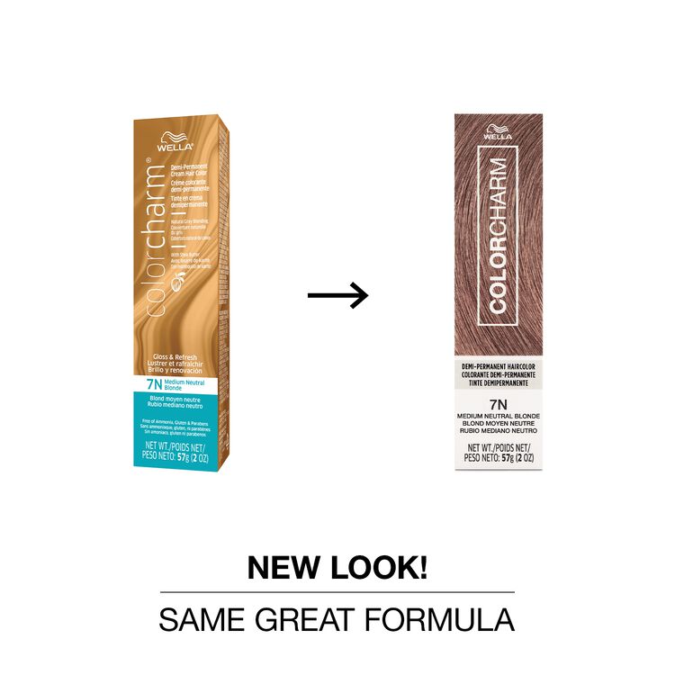 7N Medium Neutral Blonde Demi Permanent Cream Hair Color