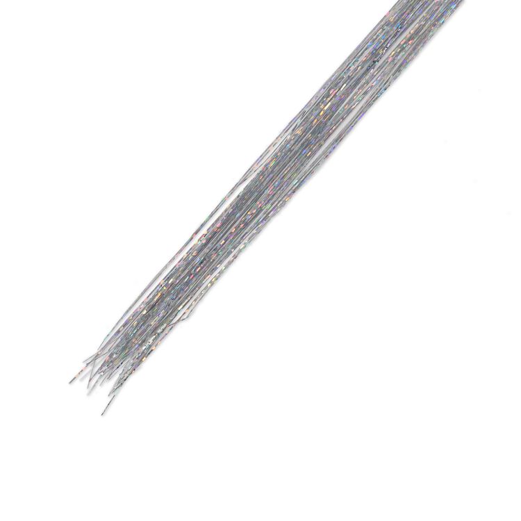 Clip-in Hair Tinsel - Silver