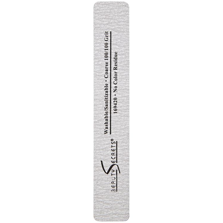 Beauty Secrets Rectangle Zebra Cushion Nail File