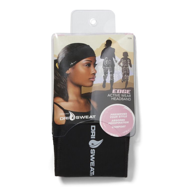 Dri Sweat Edge Black Active Wear Headband