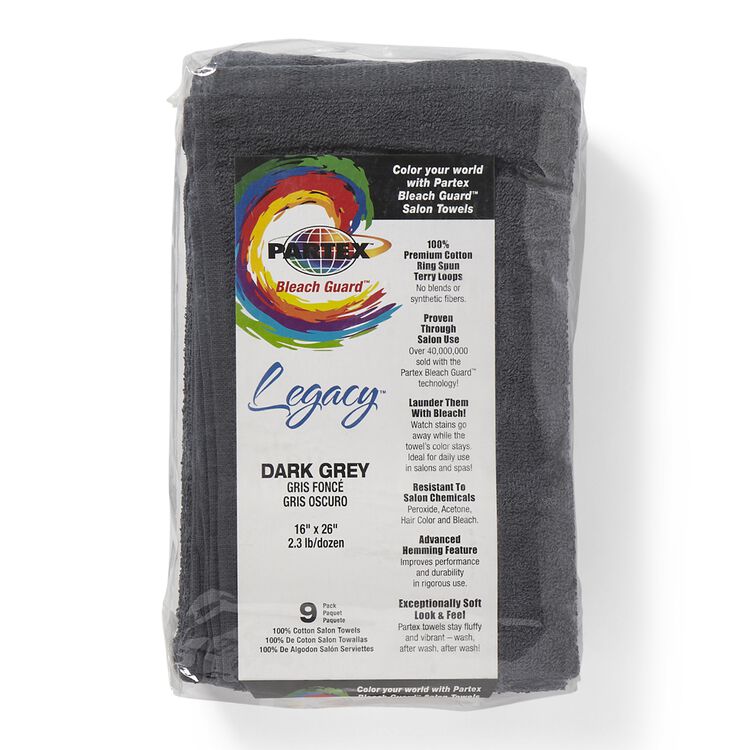 Bleach Guard Dark Gray Cotton Towels