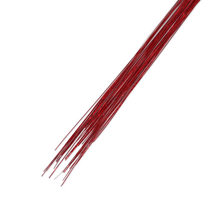 Clip-in Hair Tinsel - Red