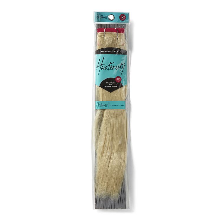 Platinum Blonde 18 Inch Human & Premium Blend Hair