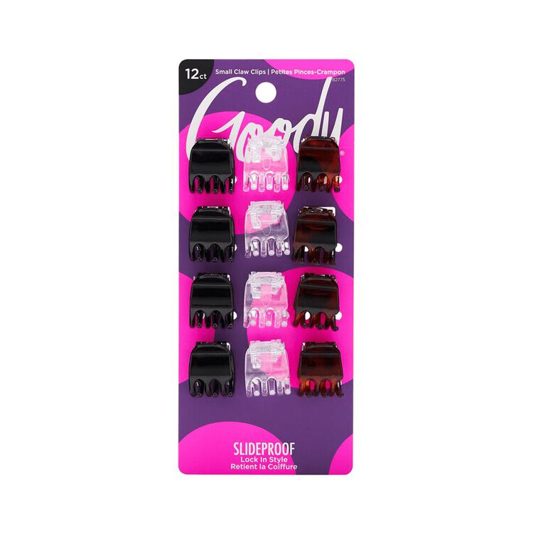 Mini 3 Prong Claw Clips 12 Count