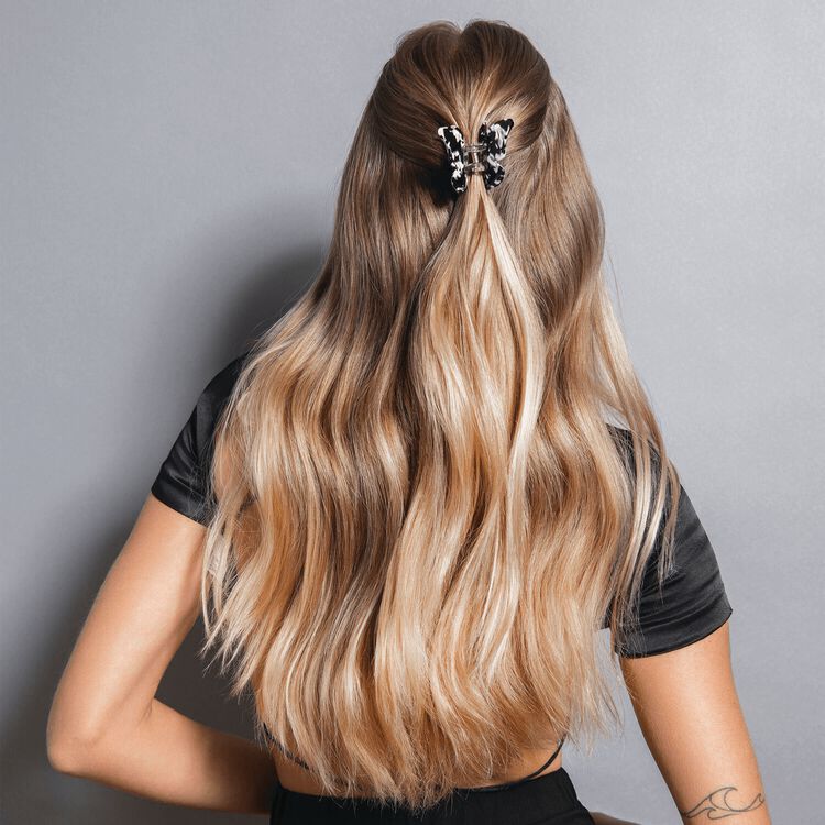 Papillon Clip Black Marble