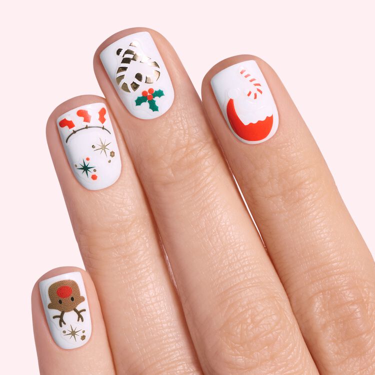 Magic Pick Premium Nail Art Stickers Holiday Cheers