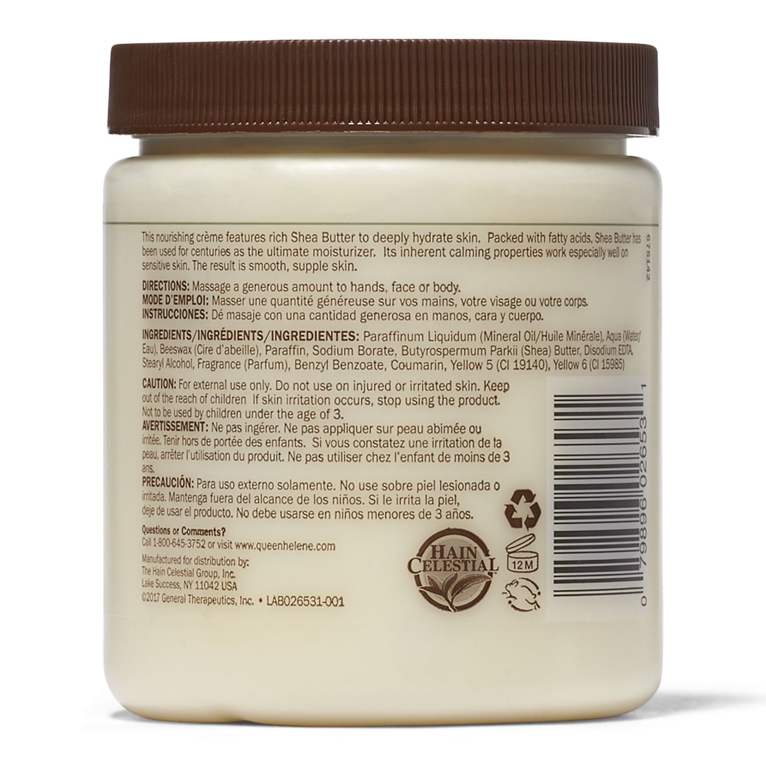 Queen Helene Shea Butter Face & Body Creme