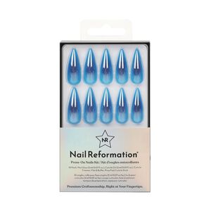 Blue Nebula Press On Nails