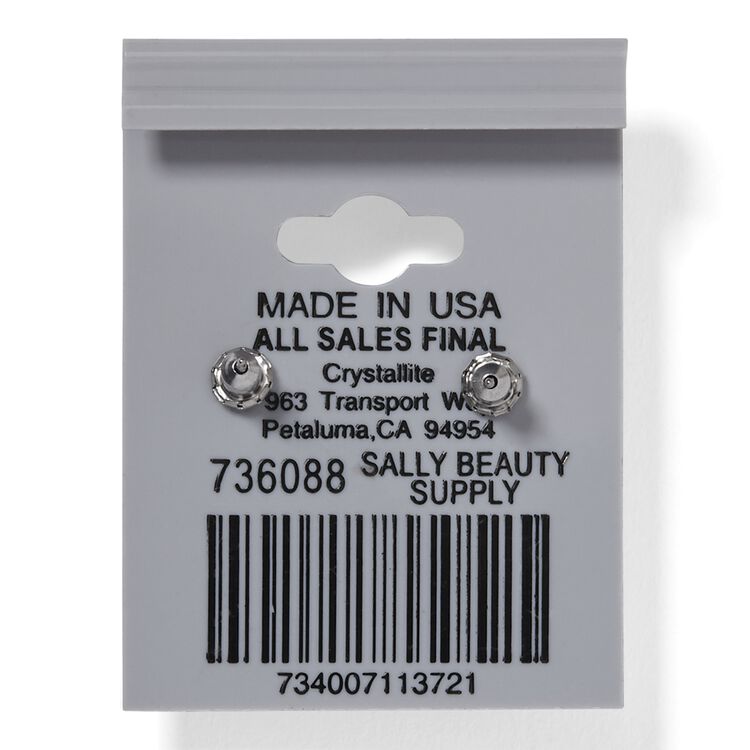 Destine Vitrail Medium Cube Earrings 6mm