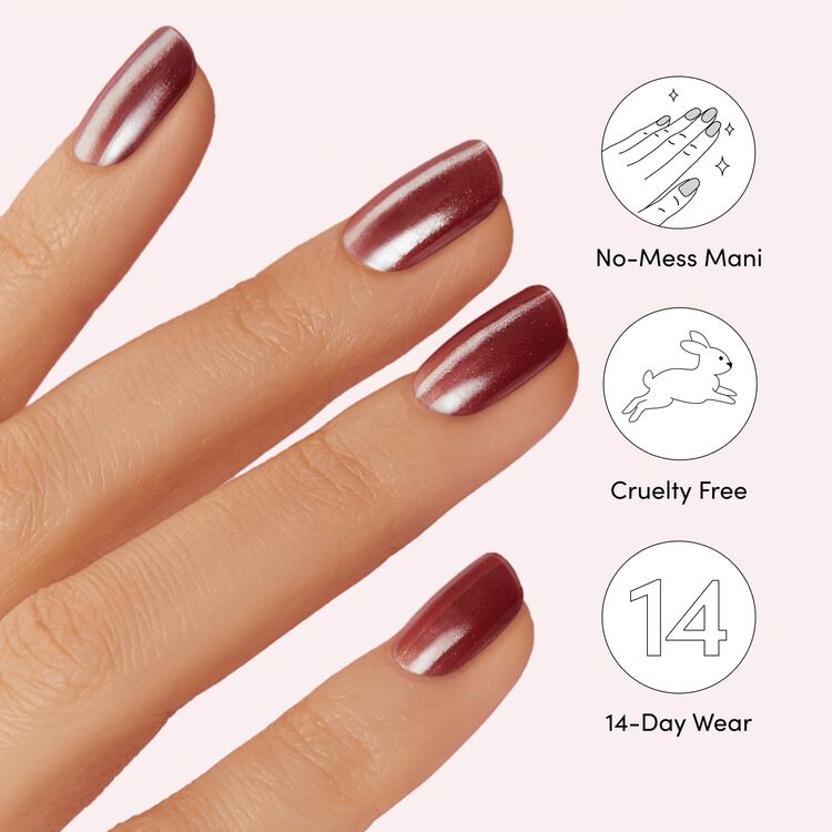 Sangria Glaze Semi-Cured Color Gel Strips