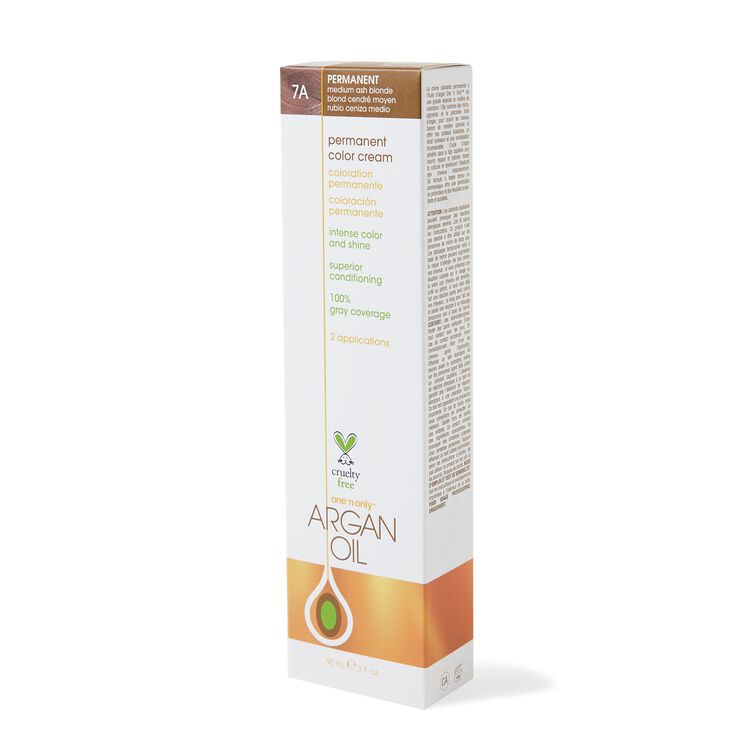 One N' Only Argan Oil Permanent Color Cream 7A Medium Ash Blonde