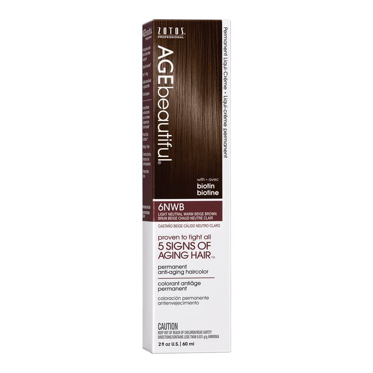 6NWB Light Neutral Warm Beige Brown Permanent Liqui-Creme Hair Color