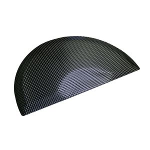 Double Sponge Half Circle Black Floor Mat