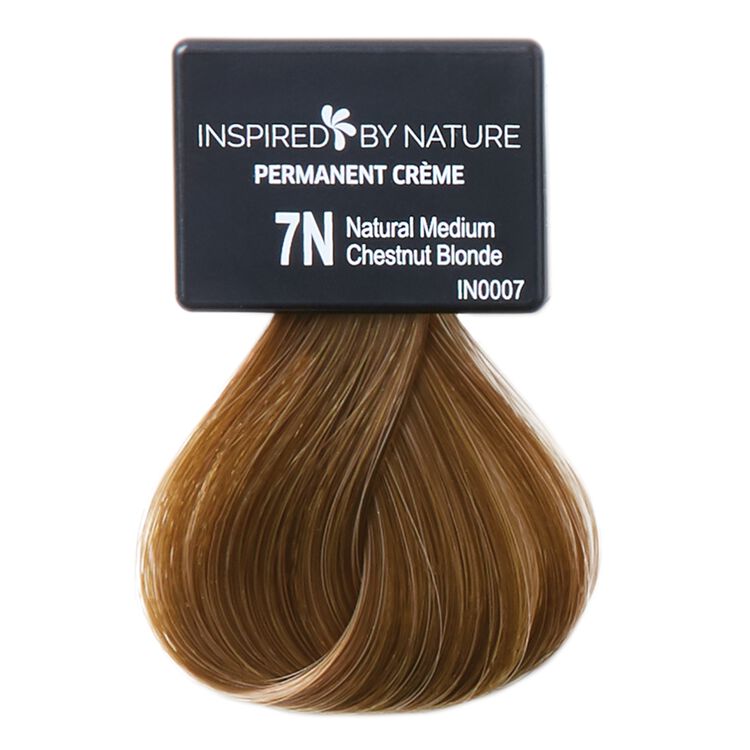 Inspired By Nature Ammonia-Free Permanent Hair Color Natural Medium Chestnut  Blonde 7N | Permanent Hair Color | Sally Beauty