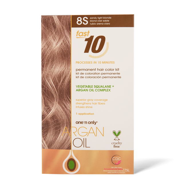 One n' Only Fast 10 Permanent Hair Color Kit 8S Sandy ...