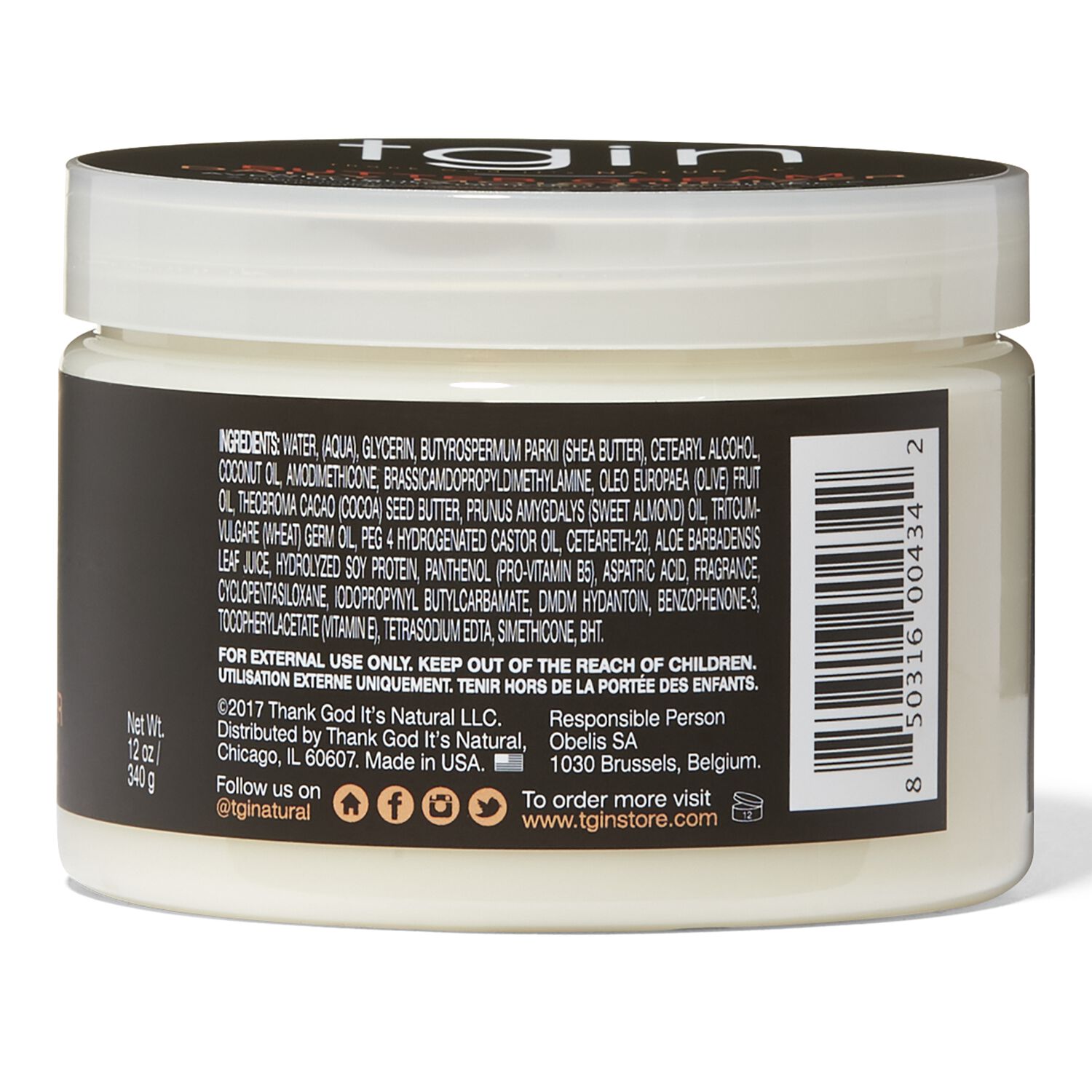 TGIN Butter Cream Daily Moisturizer Styling Products Textured Hair